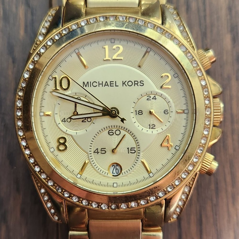 Michael Kors Women's Blair Gold Tone Stainless Steel Watch MK5166